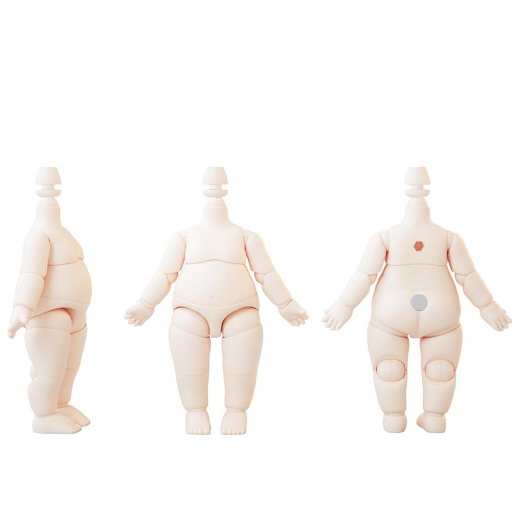 Tělo pro panenky YMY, BJD, GSC, hlava panenky, mini měřítko, roztomilá tlustá akční figurka, vhodná jako novoroční dárek, medová broskev, 8,8 cm, hruškovitý tvar, 1/12, 1/8, 1/12