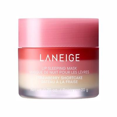 Maschera Labbra Notturna EX Fragola e Panna 20g – Cura delle Labbra Overnight, Balsamo Idratante, Estratto di Bacche, Coreana