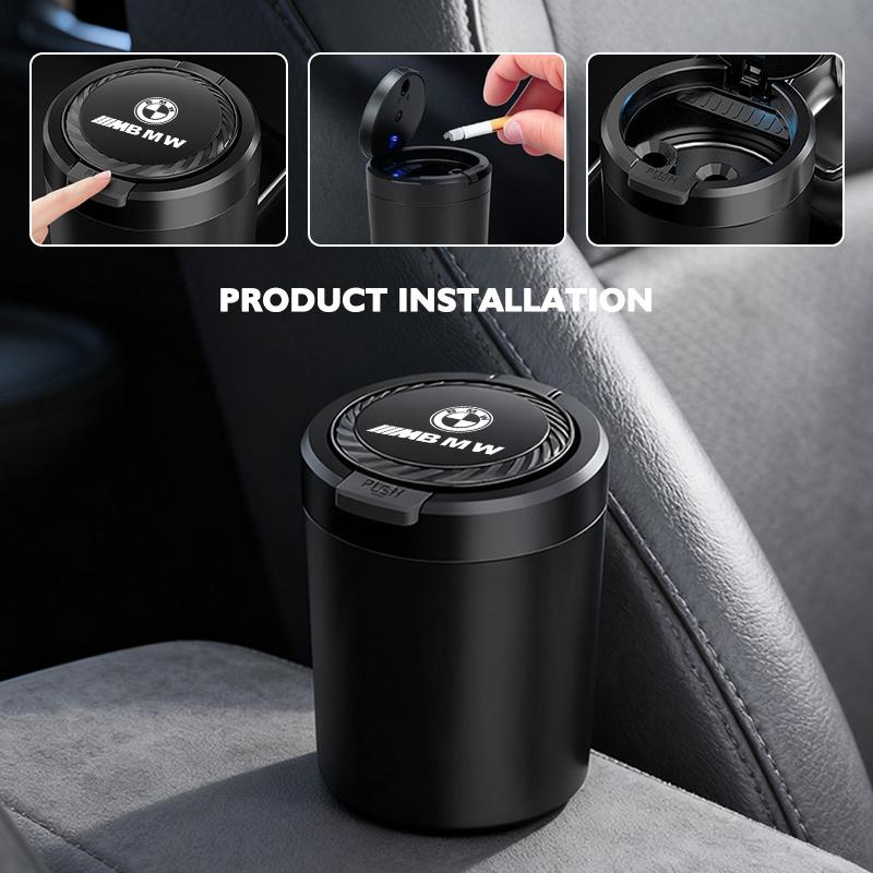Universal Car Ashtray Garbag Can Multi-function Trash Bin For BMW 1 3 5 7 Series M F01 F20 F10 F13 E52 E53 E60 E93 djbf00