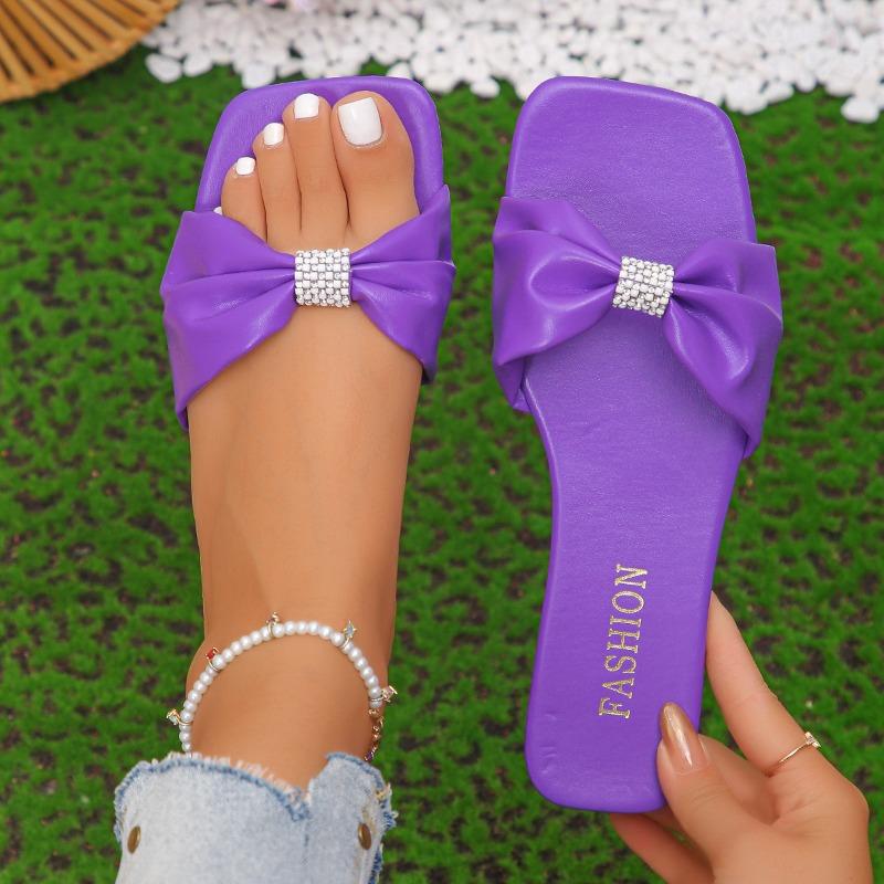 Neuer Stil Modische Damen-Schuhe mit eckiger Spitze und niedrigem Absatz, Flip-Flops mit einem Riemen, High Heels