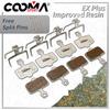 4 Pairs Ex Plus Bicycle Disc Brake Pads For AVID Elixir DB1 DB3 DB5 SRAM LEVEL RED FORCE ETAP AXS HRD, Alu-Alloy Backing