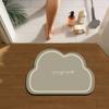 Bathroom Floor Mat Toilet Shower Bath Soft Diatom Mud Clouds Cartoon Non-slip Mat Household Absorbent Mat Foot Mat