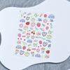 New 1PC Macaron Flower/Rabbit/Fruit Nail Charms Sticker /Letter Summer Adhesive Manicure Decor ZJT10