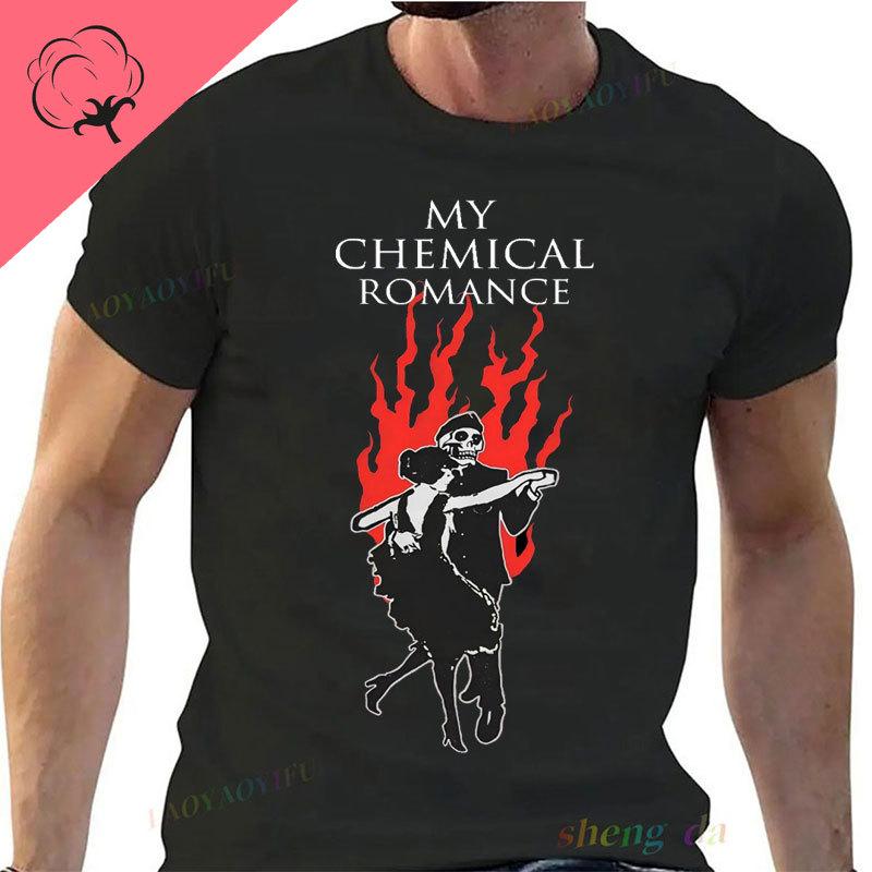 Camisetas My Chemical RoUnisexce Bandas De Rock Graphic T Shirts Cotton Camisa Vintage Punk Hip Hop Harajuku Short Sleeve Tee Shirt