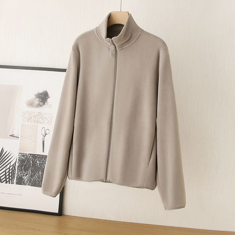 

Практично! Это может быть верхней одеждой и может использоваться внутри. Это очень Heattech! Женская двусторонняя куртка из полар-флиса, утолщенная, приталенная толстовка, зимняя Khakis gray 676 XL