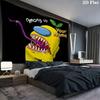 Among Us Custom Name Wall Tapestry Aesthetic Wall Hanging Printed Fabric Blanket Decorative Tapestries for Bedroom Living Room Home Decor