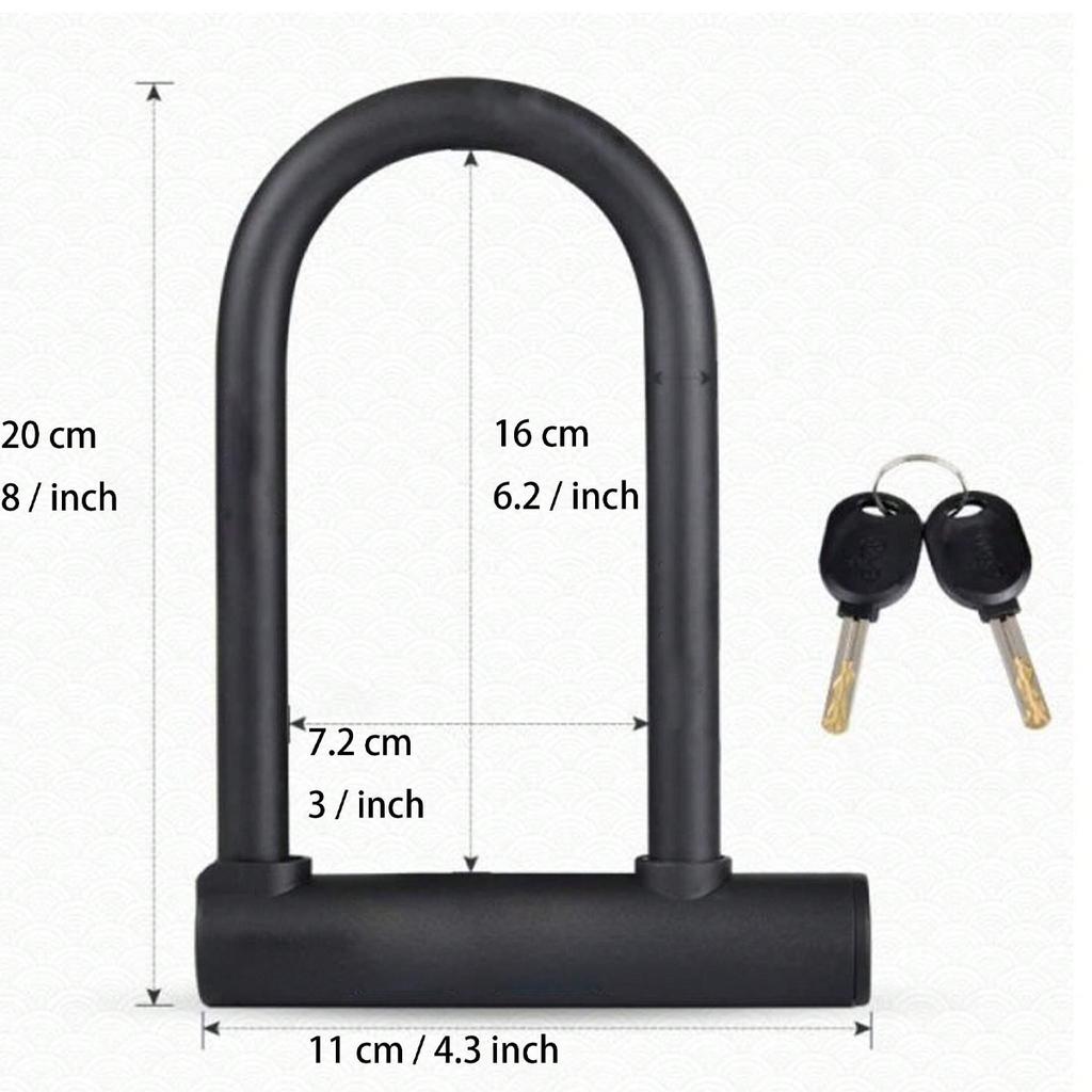 Bicycle Lock Mountain Bike Anti-theft U-shaped Lock Electric Car Motorcycle Anti-shear Anti-breaking