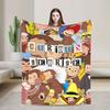 Curious George African Monkey  Blanket Multi-size Super Soft Cozy  Throw Blankets for Couch Sofa and Bed