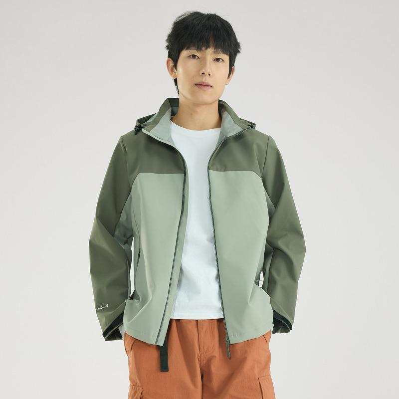 Women's Windproof and Waterproof Jacket Insulated Shells Raincoat Interchange Jacket with Hood Outdoor Hiking