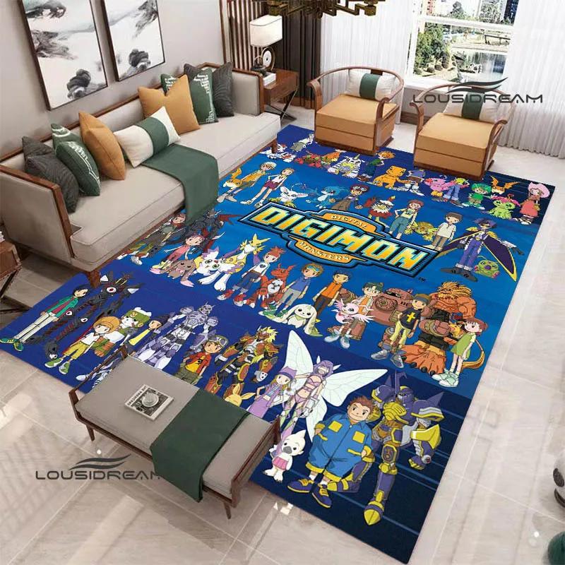 3D Digimon Cartoon Printed Carpet Non-slip Carpet Yoga Mat Carpets for Living Room Area Rug Home Bedroom Decor Birthday Gift