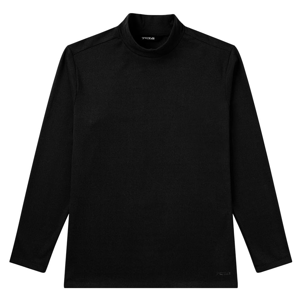 Tesla Turtleneck Sports Fleece Loose Fit Long Sleeve Compression Wear with Face Compression Heattech Running Sports Thermal Innerwear Men's