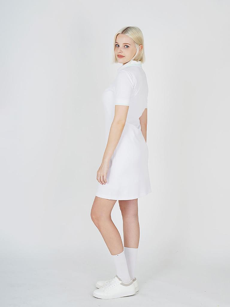 NITINA Cool Mesh Polo Dress Wh