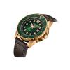 Citizen 3 Mechanical Movement Cow Leather Strap Watch Unisex Green Dial NJ0173-18X