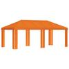 Gazebo Cover 6 X 3 M Orange Polyester 190 Gsm