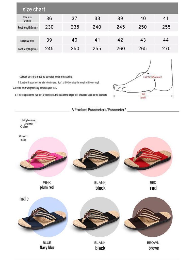Korean Style Women's Trendy Beach Flip Flops: Fashionable Flat Sandals for New Couples