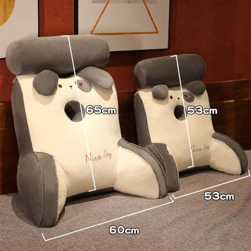 Honeybee Rabbit Cartoon Shape Seat Cushion Multi Functional Reading Pillow Sofa Chair Decorator Plush Waist Cushion Headrest