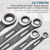 uxcell Ratchet 10mm Electroplated Double Box Open End Ratchet 72 Industrial Spanner Repair Tool Wrench, Metric, 12-Point, CR-V Wrench, Teeth, 5°