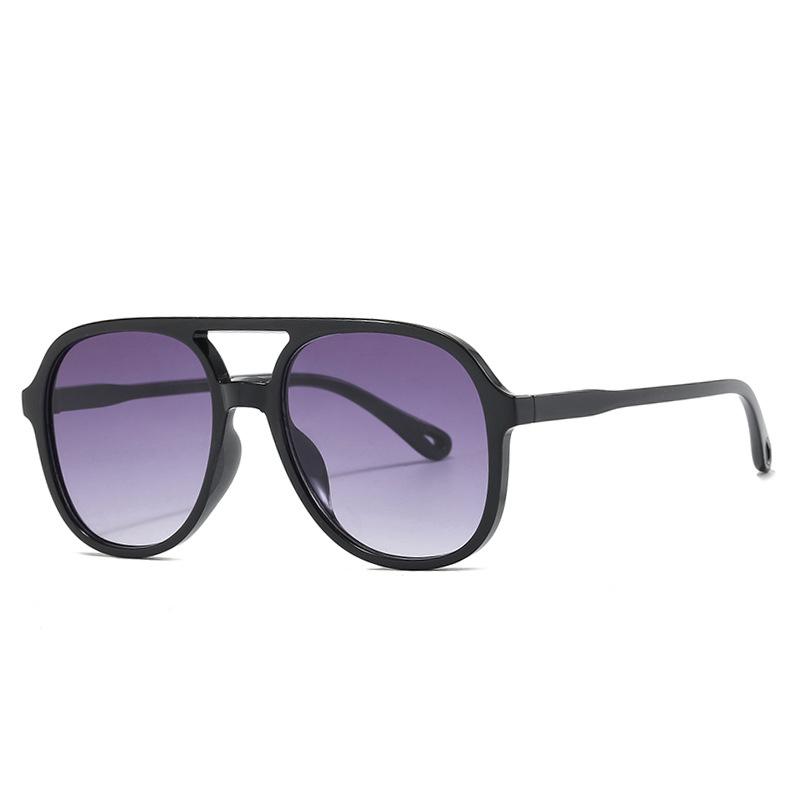 Non-polarized Fashion Large Frame Women's Sunglasses Toad Design Leopard Double Beam Sunglasses for Men Goggles Fishing Driving Sunshine
