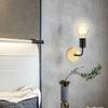 Simple Wall Light Iron/wood Panel Indoor Outdoor Lighting Bedroom Living Room Home Decoration E27 85-265V DC Wiring Wall Lamp