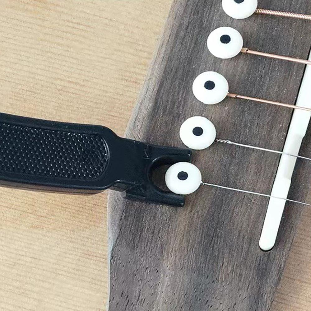 New Multi-function Guitar String Winder Bridge Pin Remover String Cutter Plastic
