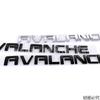 Suitable for Chevrolet GMC AVALANCH  modification, electroplated ABS car label, trunk label decoration car sticker emblem