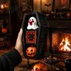 Spooky Window Display Props Halloween Gothic Coffin-Shaped Fidget Clicker Toy, Mini Push Pop Sensory Toy with Small Collectible Figures Ghost Pumpkin