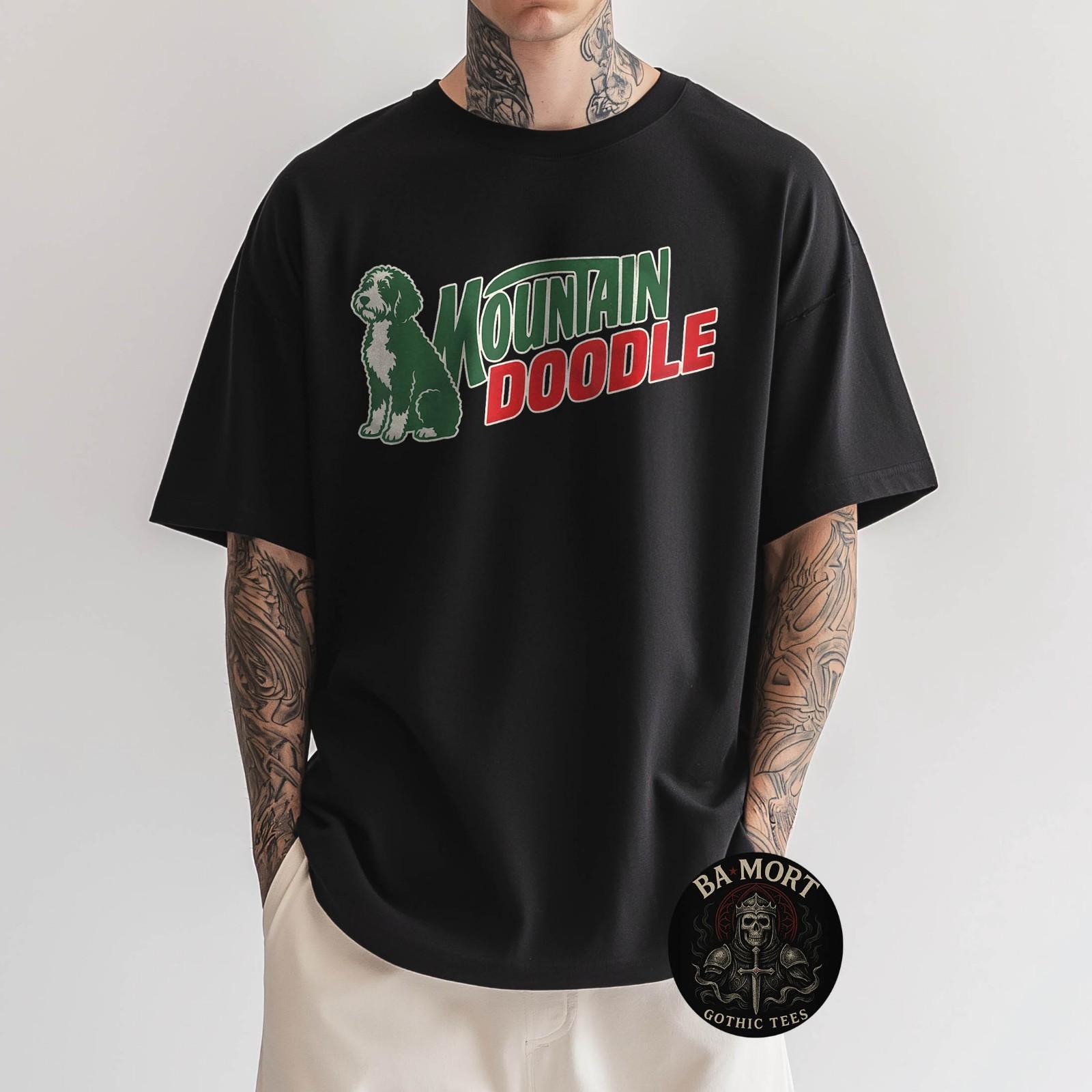 Mountain Doodle Dog Lovers Vintage Retro Outdoor Hiking T-Shirt S разноцветный