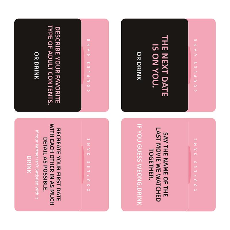 Drunk Lovers - Couples Games Couples Card Game For Date Night, 50 Game Cards, Romantic Valentines, Card Game For Couple