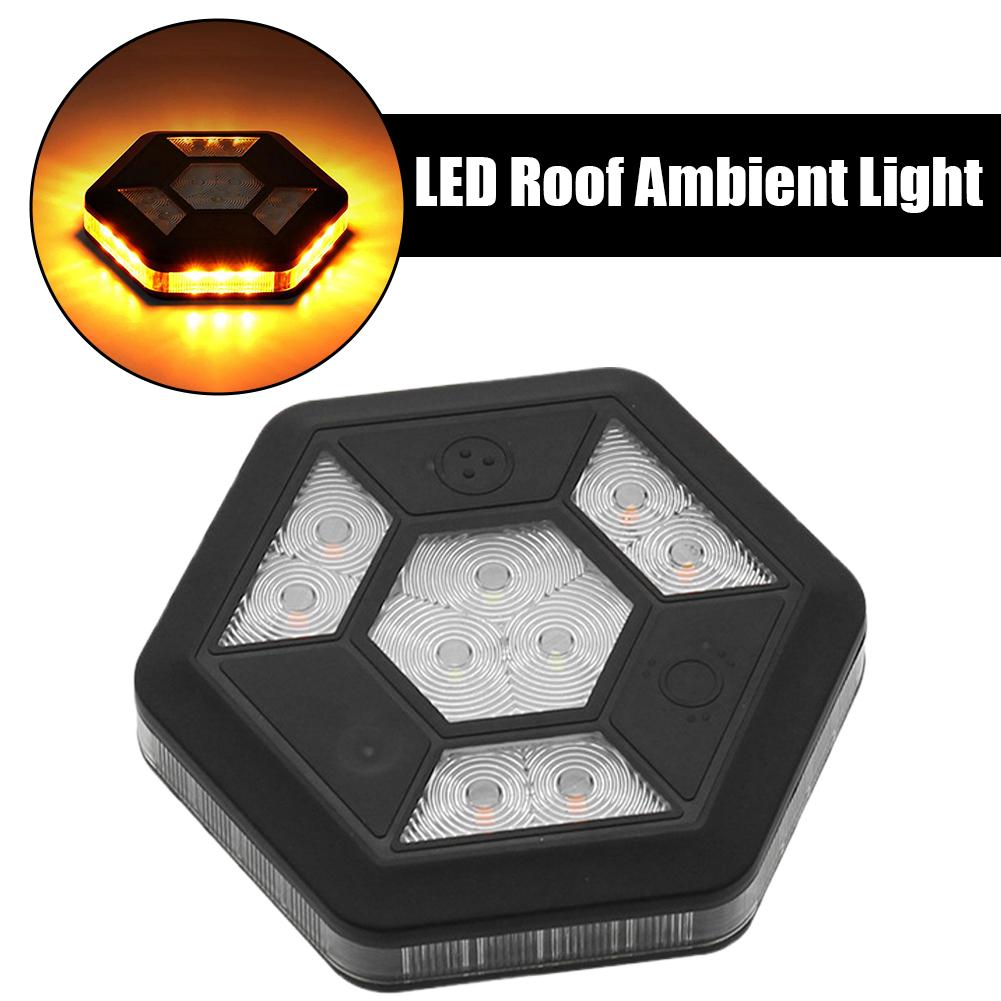 Rotating LED Magnetic Warning Light Flashing Rechargeable Yellow Signal Safety Traffic Accessories Safety Car White Flash L U2L1