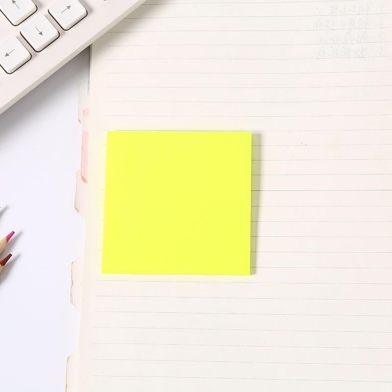 50pcs/set Transparent Sticky Notes Colorful Waterproof Notepad Office Stationery