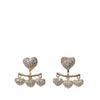 S Silver Needle Full Diamond Love Earrings Women's Year New Trendy High-end Light Luxury Niche Design Stud Earrings Women