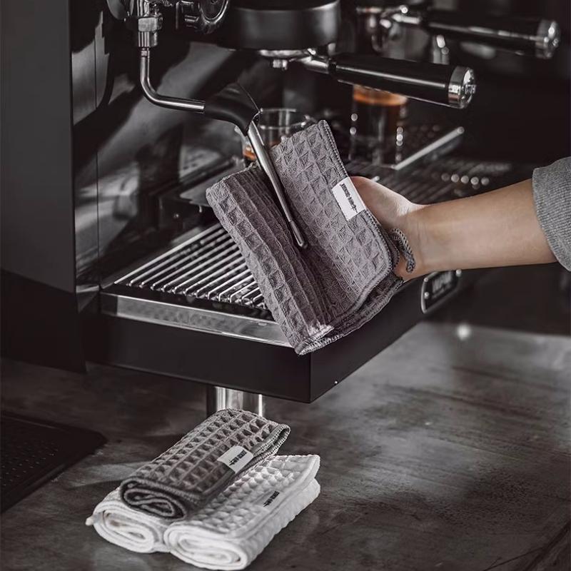 

1 шт., квадратные полотенца для кофе-бара, салфетки для уборки бариста, 4 шт. в упаковке, профессиональные инструменты для кофемашины эспрессо, аксессуары для домашней кухни