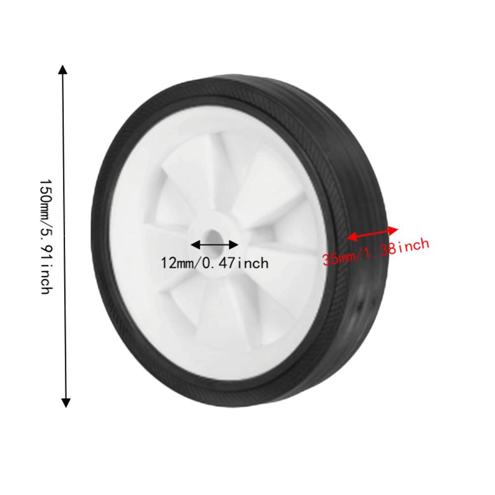 2pcs Silent Air Compressor Caster Wheels Replacement Air Compressor Wheels For Handcarts