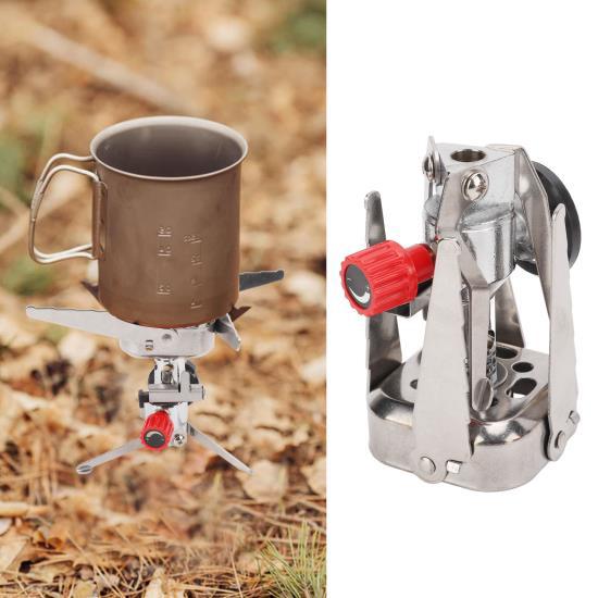 Folding Pocket Stove Camping Emergency Gas Stove Ultralight for Outdoor Picnic Hiking Activities