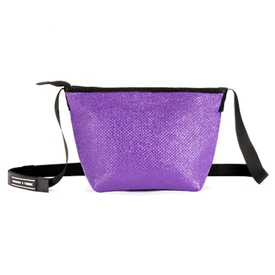 

Женская сумка-хобо 10 дюймов, маленькая сумка через плечо, мужская сумка-мессенджер, уличная трендовая нагрудная сумка, льняная + искусственная кожа, модная сумка на слинге фиолетовый