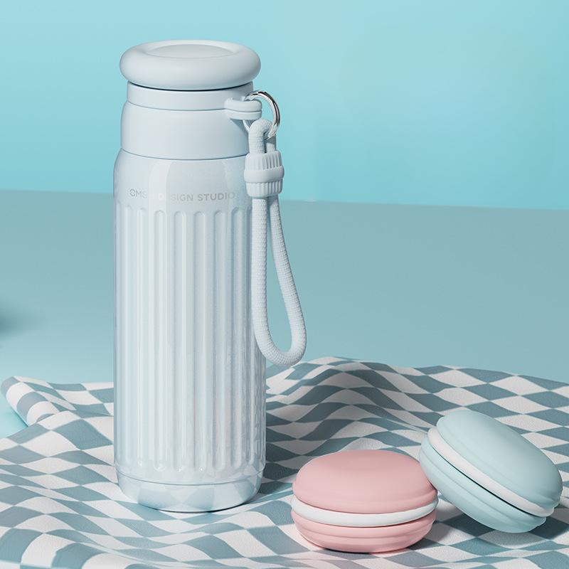 New Simple Fashion Thermos Cup Food Grade Steel Simple Fashion Ladies Portable Water Cup Mug Stylish Durable Durable