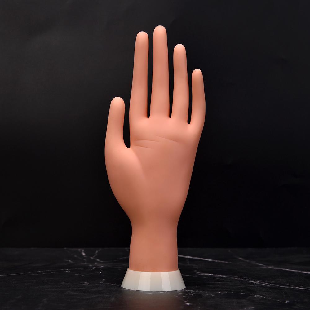 

Гибкое позиционирование Силиконовая модель левой/правой руки Тренировка по наращиванию ногтей Искусственная рука Поддельная рука Практика маникюра Акрил