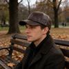 Men Hat Adjustable Faux Leather Baseball Cap with Windproof Hood Snug Fit Solid Color Design Fall Winter Outdoor Casual Hat