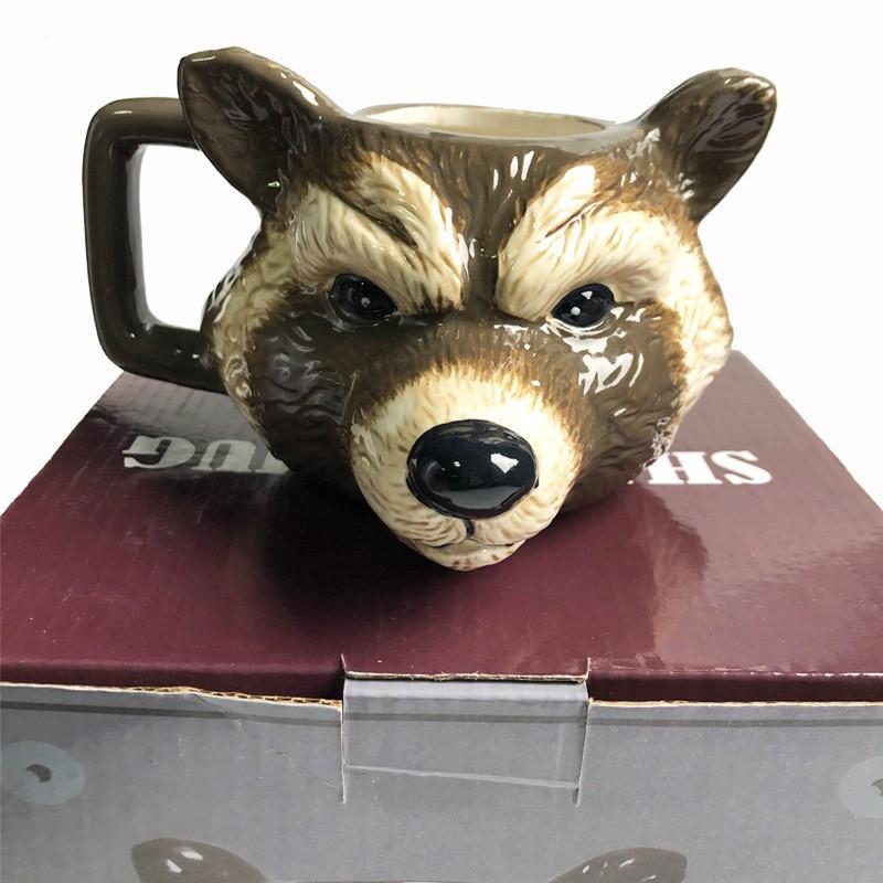 Cartoon 3D Ceramic Mug, Large Capacity Coffee Mugs, Breakfast Milk Cups, Couple Funny Tea Cup,Holiday Gift Drinking Utensils