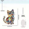 Decorazioni Appese Gatto di Cristallo Scultura Acrilica/ Statua Gatto da Tavolo per Finestre di Casa e Decorazioni per Feste, Decorazione Quattro Stagioni