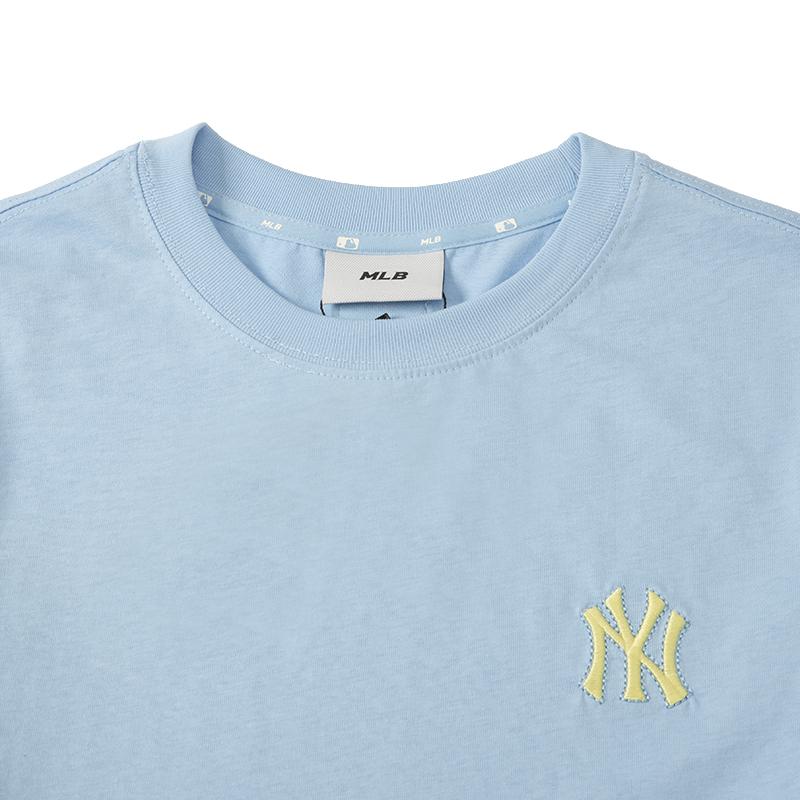 New MLB Short Sleeved Dress Women's Blue 3FOPEC123-50BLL