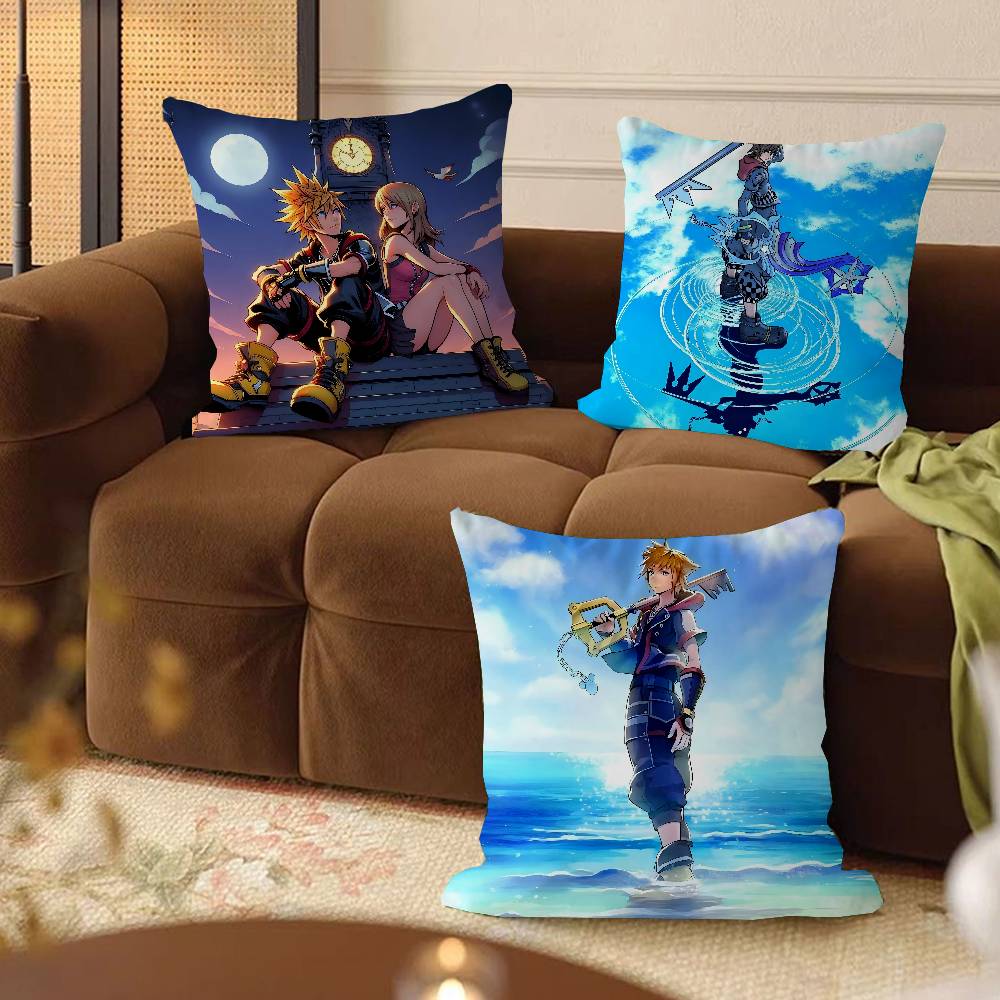 GAME Kingdom Hearts Personalized Pillow Cover Kids Bedroom Wild Party Decor Pillowcase Kid Birthday Shower Gift