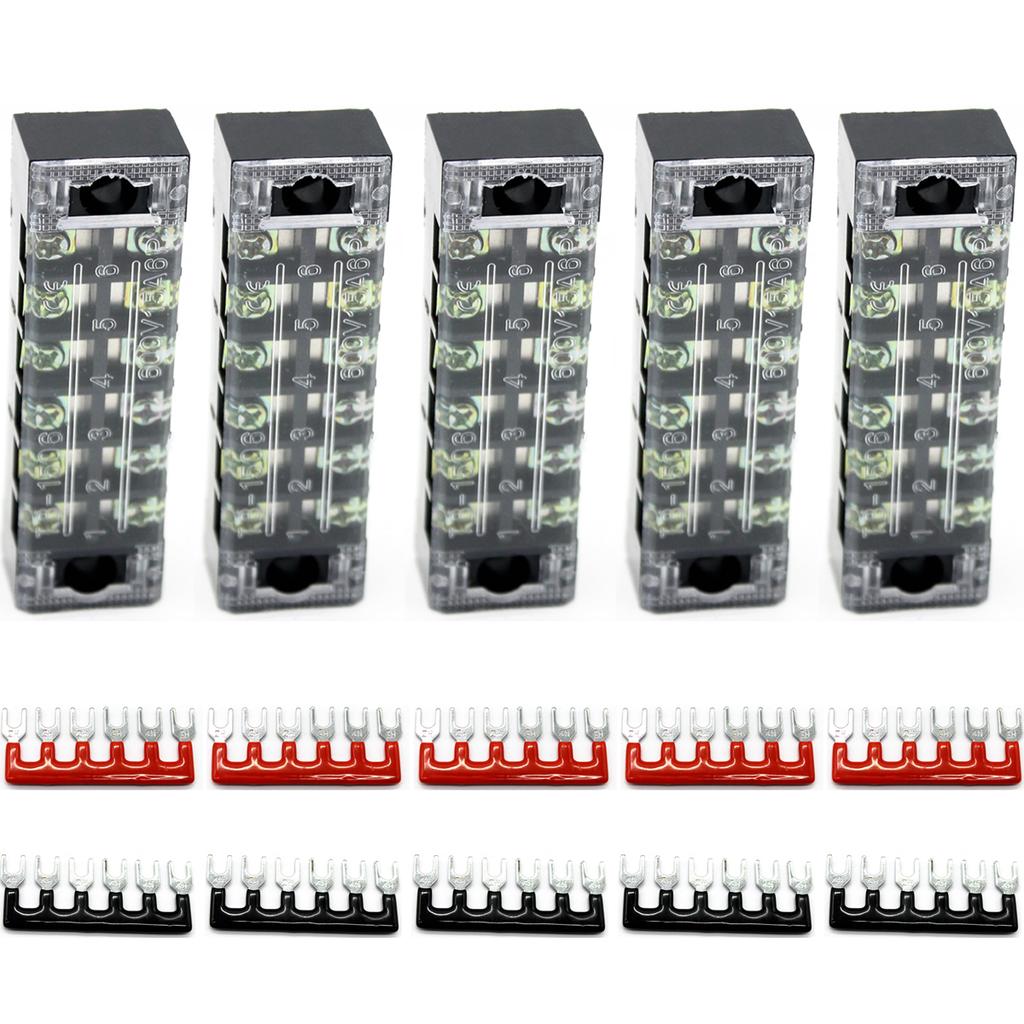 15Pcs 5/6/12 Points Car RV Marine Power Distribution Bus Bar Terminal Block NEW 15Pcs 5/6/12 Points Car RV Marine Power Distribution Bus Bar Terminal Block NEW