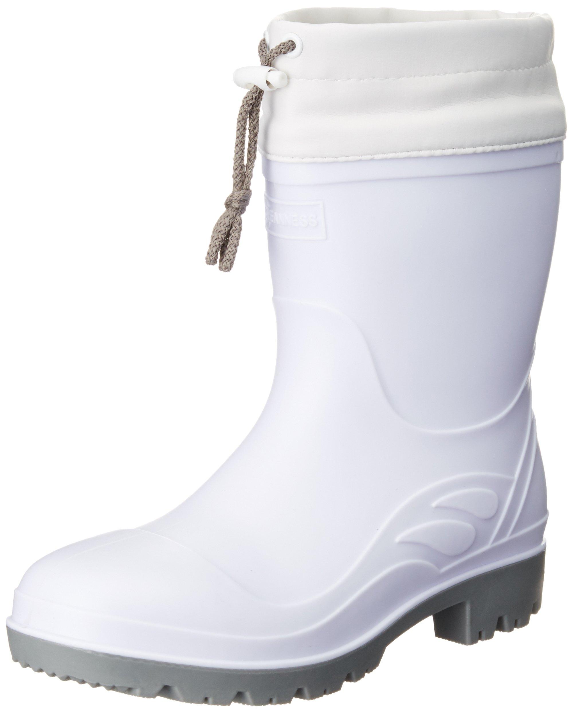 

Kita Mega Safety Work Boots, Oil-Resistant PVC Short Length, White, Size M (25cm), KR-7440, JP