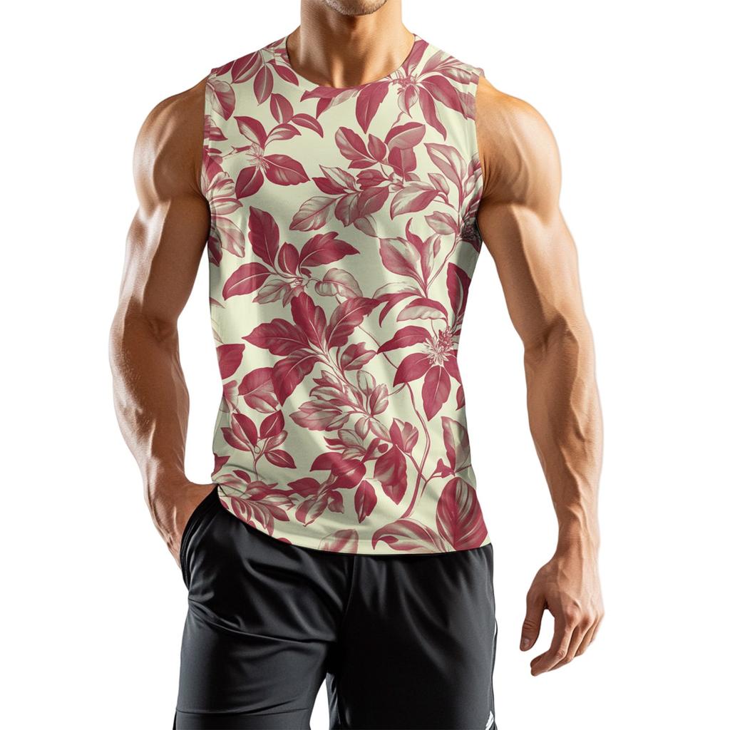 Herren Athleisure Unabhängigkeitstag Bedruckte Ärmellose Weste