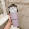 600ml 750ml 900ml Coffee Cup Thermal Vacuum Mug Stainless Steel Non-slip Leak-Proof Thermos Insulated Cup Milk Tea Water Bottle