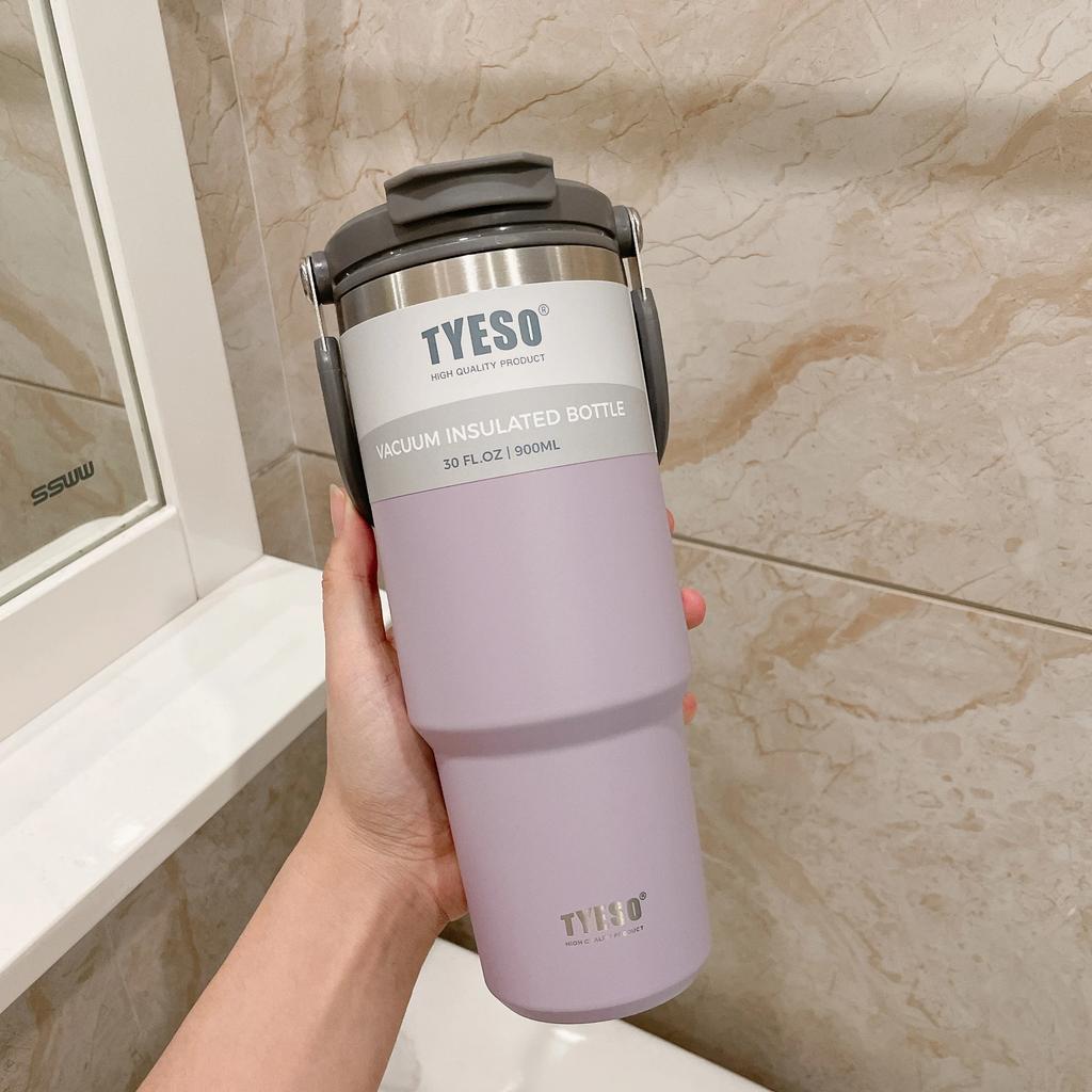 600ml 750ml 900ml Coffee Cup Thermal Vacuum Mug Stainless Steel Non-slip Leak-Proof Thermos Insulated Cup Milk Tea Water Bottle