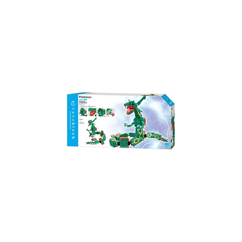 Kawada Nano Block Pokmon Rayquaza Extreme DX Building Set 150 Pieces