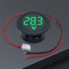 DC 4-100V DC Digitales Voltmeter-Kopfstück Verpolungsschutz LED Digitalanzeige Runder Voltmeter-Kopf Kleines Volt-Testwerkzeug