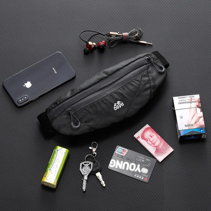 Geantă de talie mobilă unisex ultra-subțire impermeabilă pentru alergare, fitness și dans